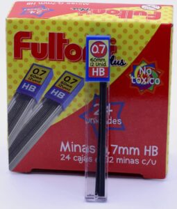 Mina de 0.7mm incluido en el pack PAES