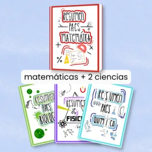 Pack Libros PAES Matemátocas + 2 Ciencias Naturales