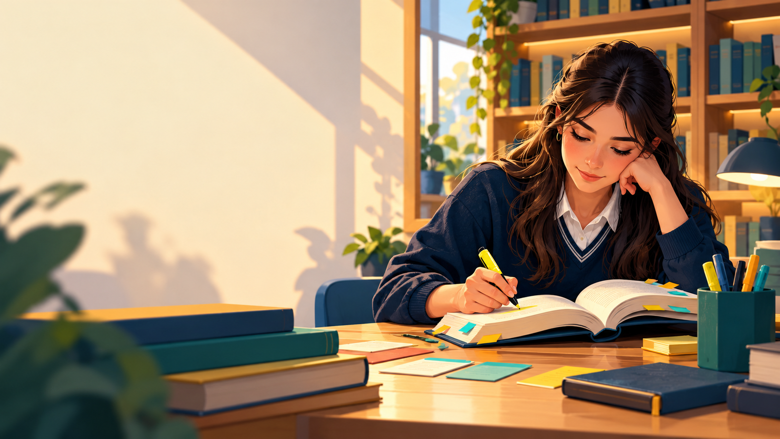 Estudiante practicando lectura activa para Competencia Lectora PAES 2027