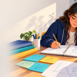 Estudiante resolviendo ejercicios de Matemática M1 para la PAES