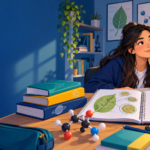 Estudiante repasando Biología, Física y Química para la PAES de Ciencias
